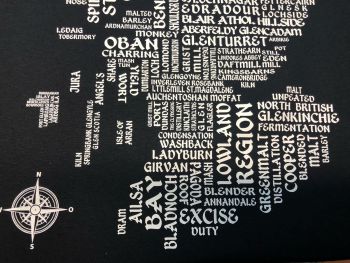 Whisky - Map / Landkarte - Shirt