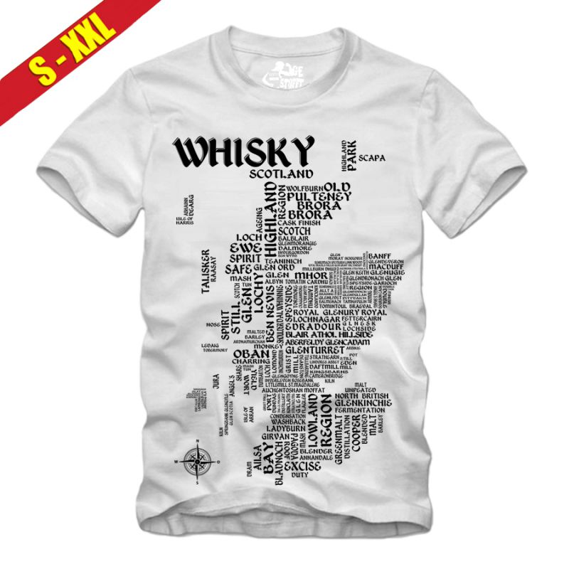 Whisky - Map / Landkarte - Shirt