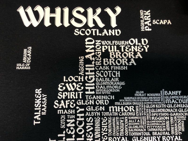 Whisky - Map / Landkarte - Shirt